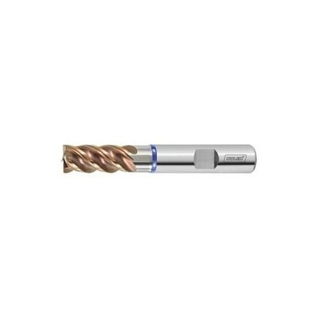 Holex Pro INOX Solid Carbide End Mill, for Stainless Steels, TiSiN Coated, 8 mm 202994 8